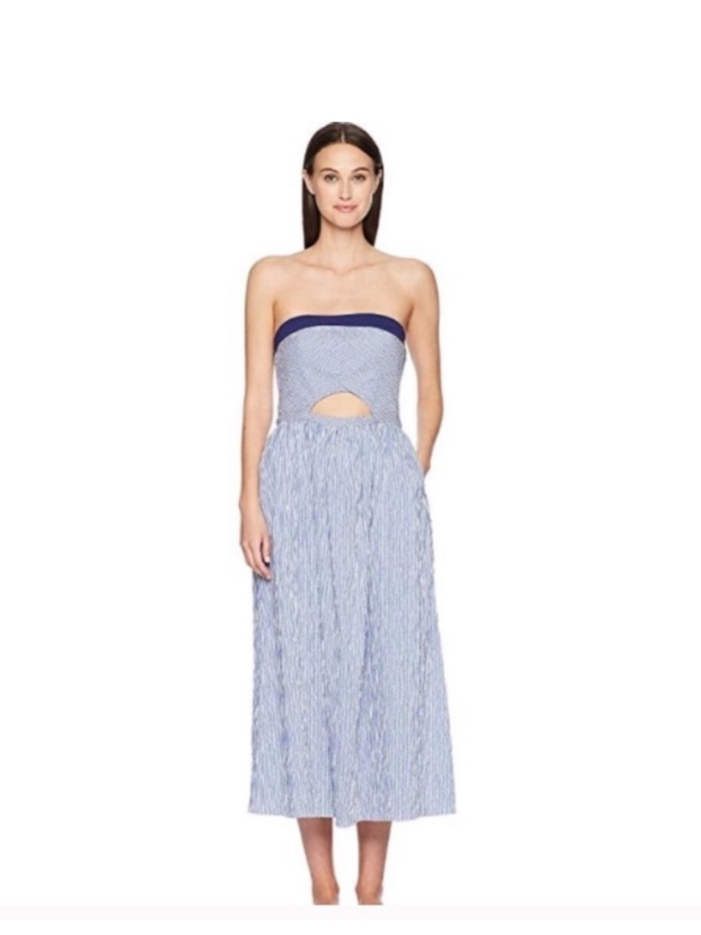 Flagpole sear sucker cut-out dress